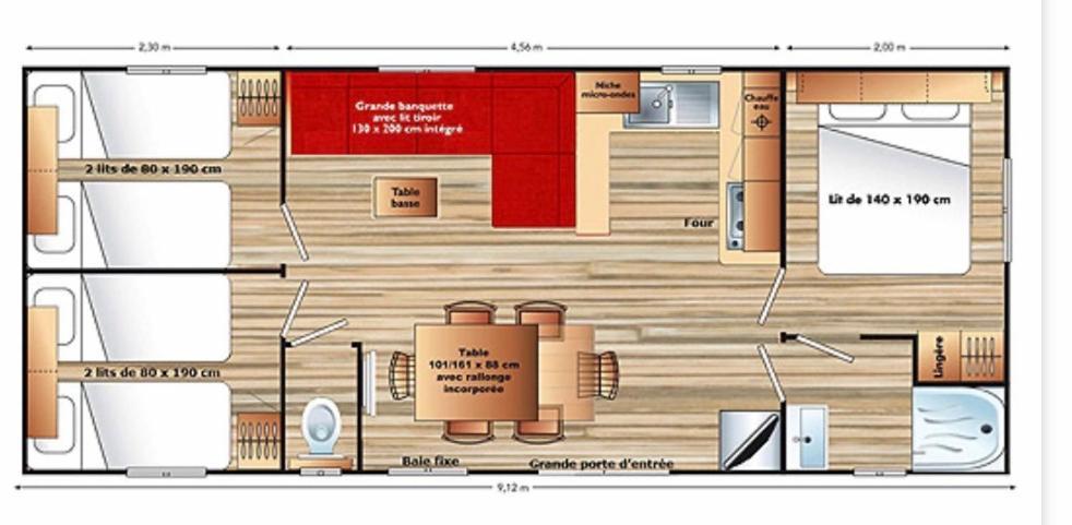 Mobilhome 6 Ca36 Vias Eksteriør billede
